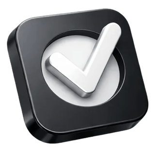 3D checkmark confirmation icon featured on the Marlin Zinsvik about page